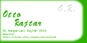 otto rajtar business card